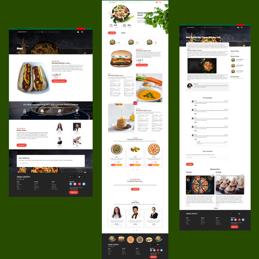 Restaurant website