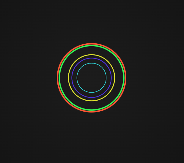 Pulsating Rings Illusion