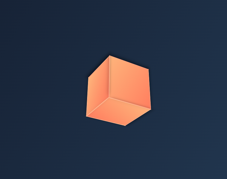 Basic 3D Cube with Rotation