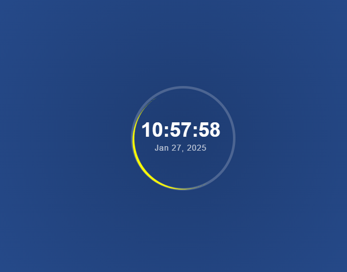 Dynamic Clock with HTML and CSS