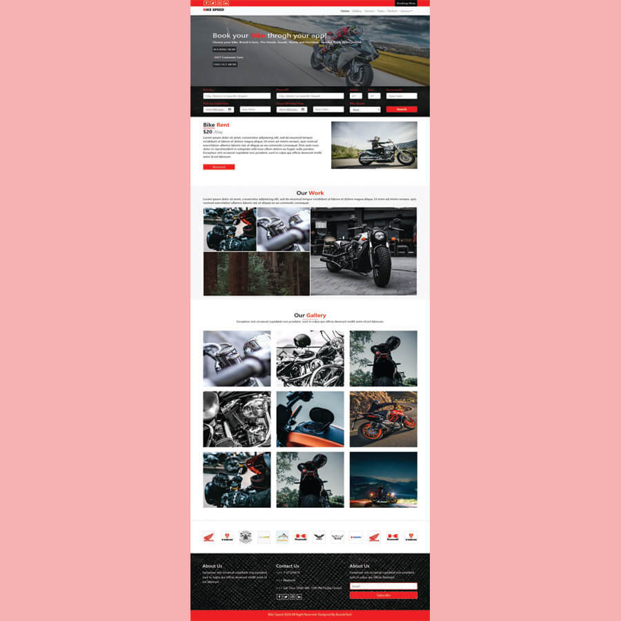 speed bike html template